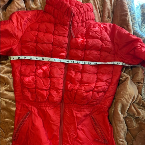HCC Women’s Ski Snow Suit Lightweight Activewear Red 80s Quilted - Picture 6 of 11